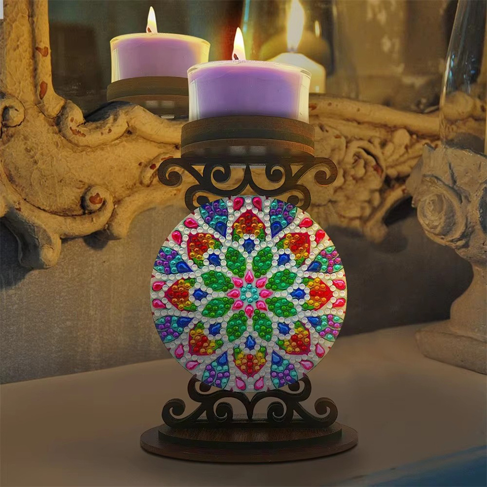 Flower candle holder Halloween - Art Craft Kit review and price