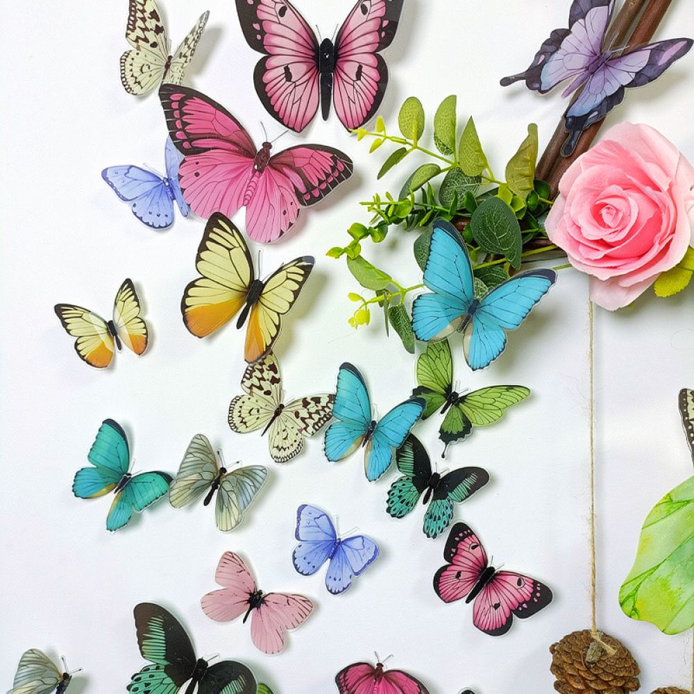 Artificial Butterfly PVC Wall  - Art And Craft For Nursery review and price