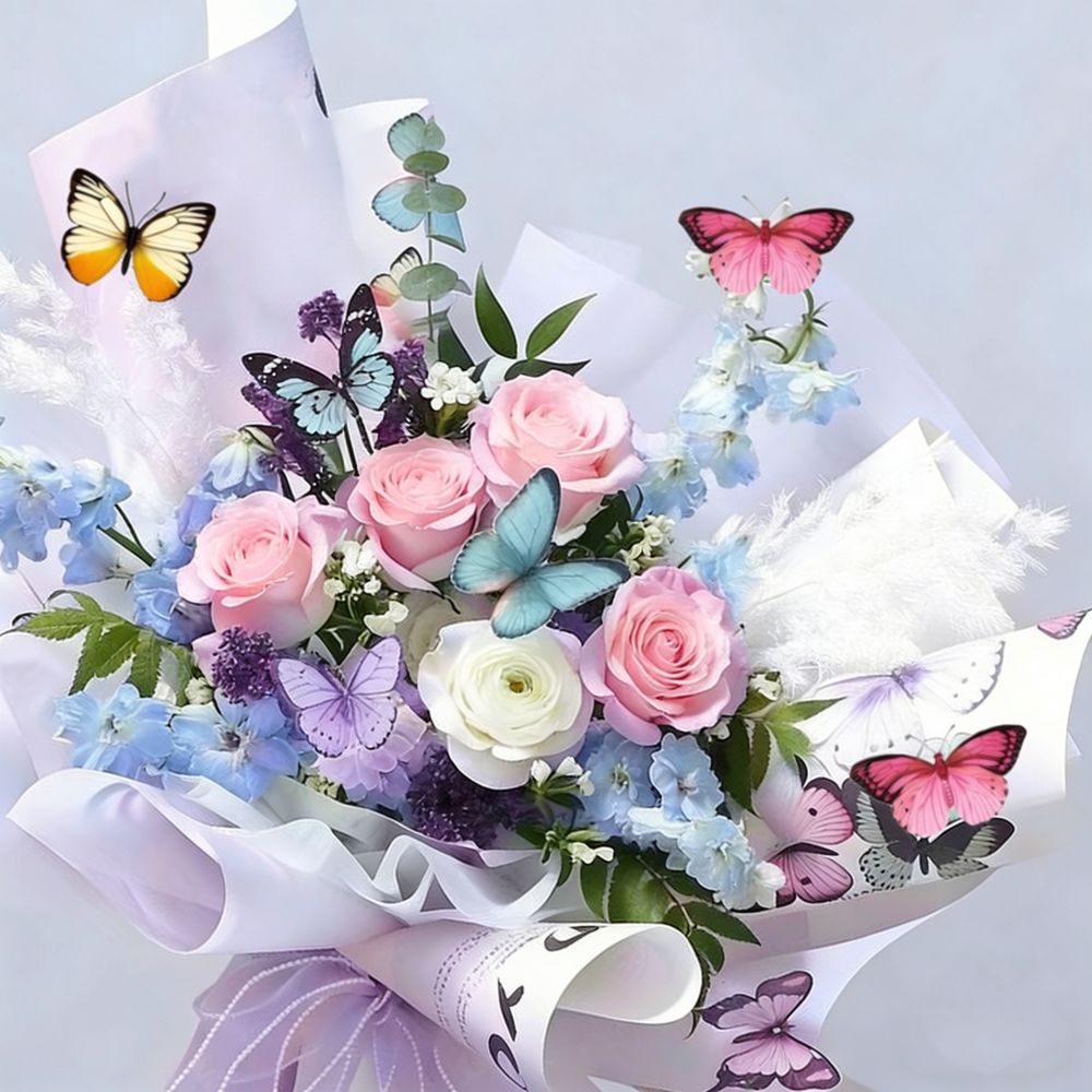 Artificial Butterfly PVC Wall  - Art And Craft For Nursery review and price