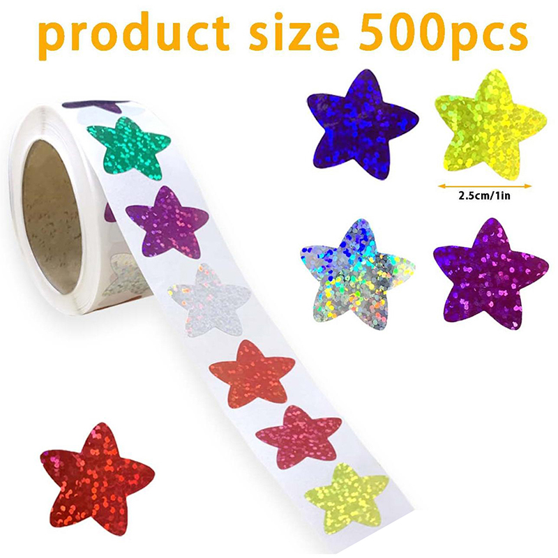 500Pcs/Roll Colorful Star Stic - School Of Art X Craft review and price