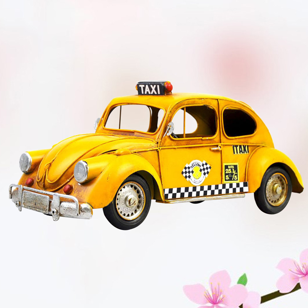 Metal Taxi Car Model Vintage T - Art Craft Bar review and price