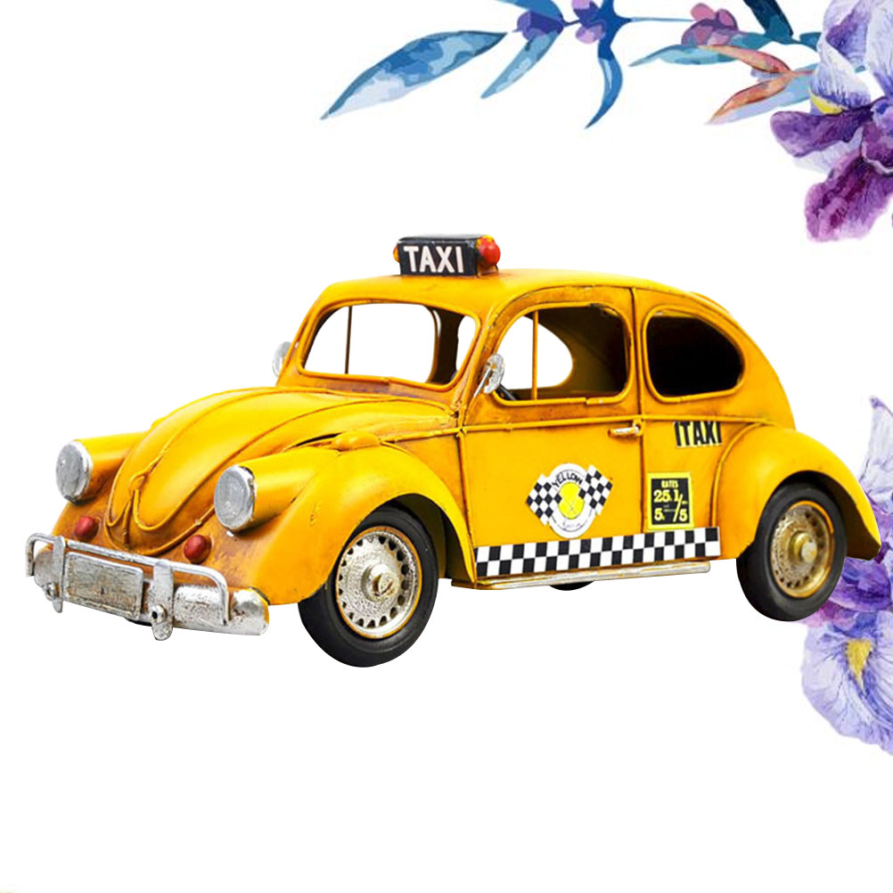 Metal Taxi Car Model Vintage T - Art Craft Bar review and price
