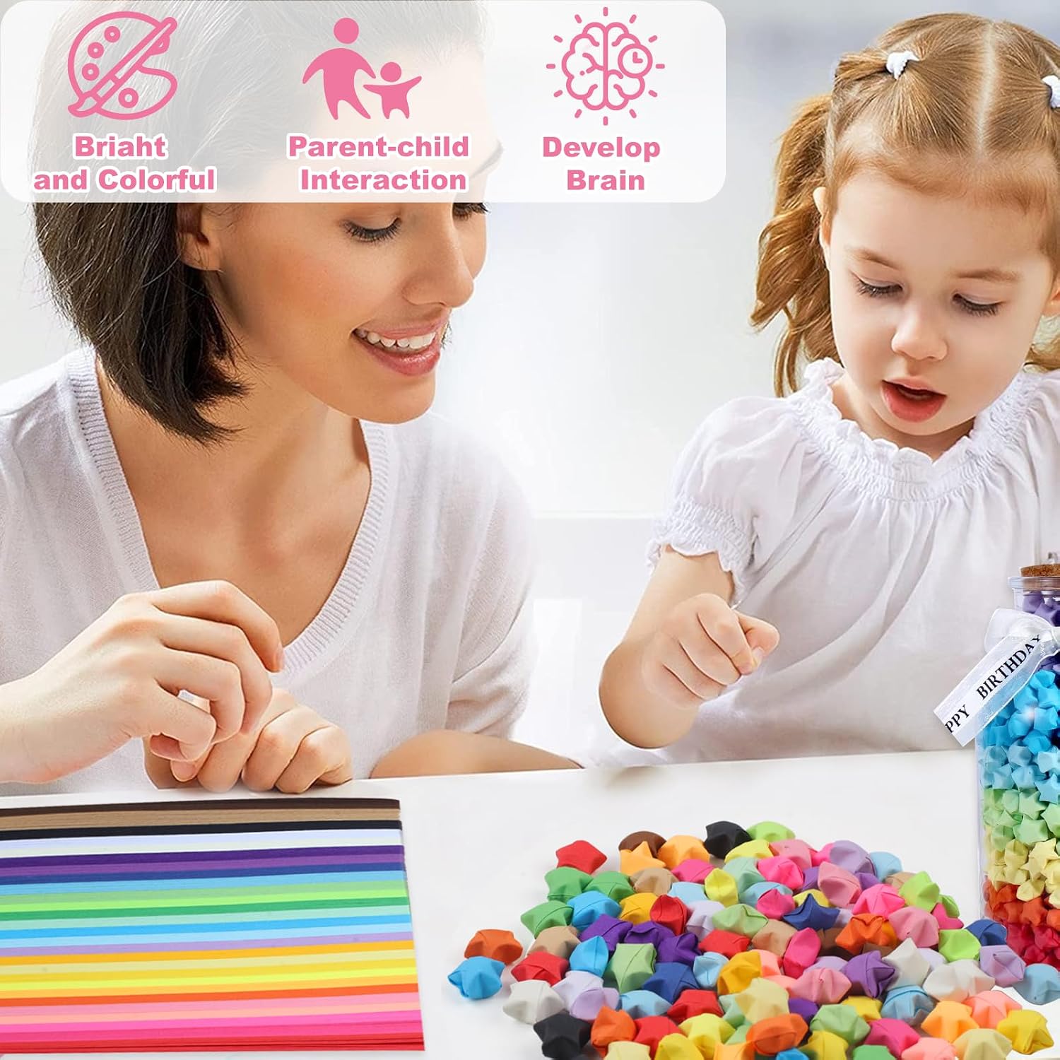 1080/2160 Sheets Origami Star  - Art Craft With Paper review and price