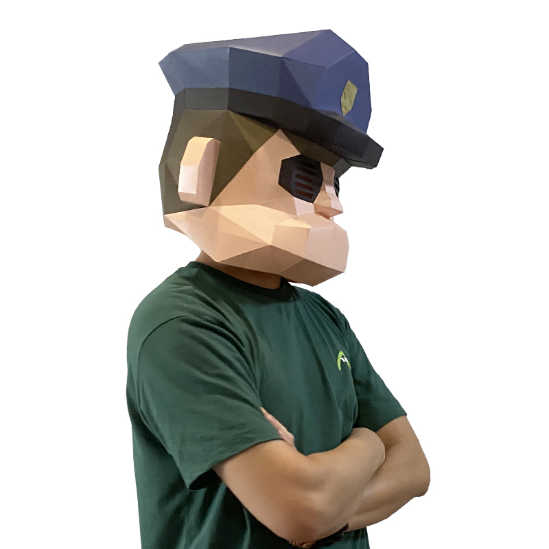 Cartoon Police Mask Paper Mode - Art Craft Cardboard review and price