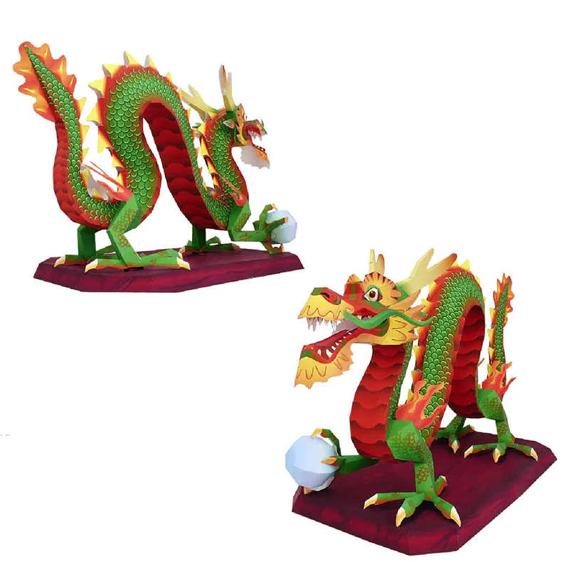 Chinese Dragon Loong Handmade  - Art Craft Cardboard review and price