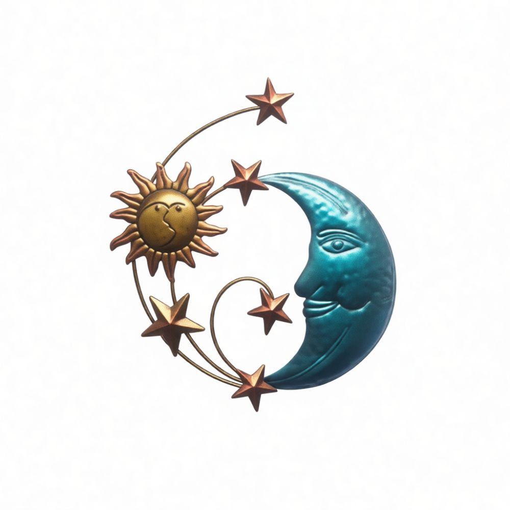 Handmade Iron Metal Moon Face  - Art And Craft For Nursery review and price